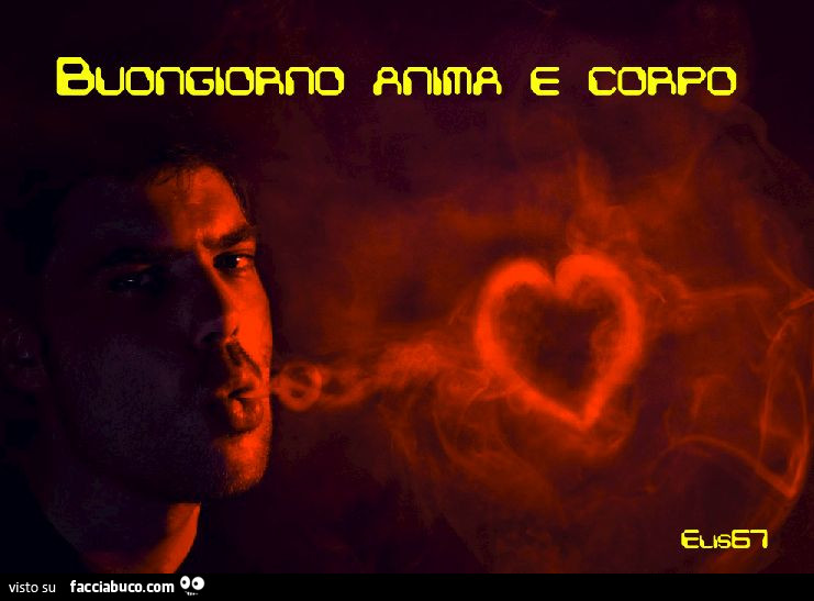 Buongiorno anima e corpo