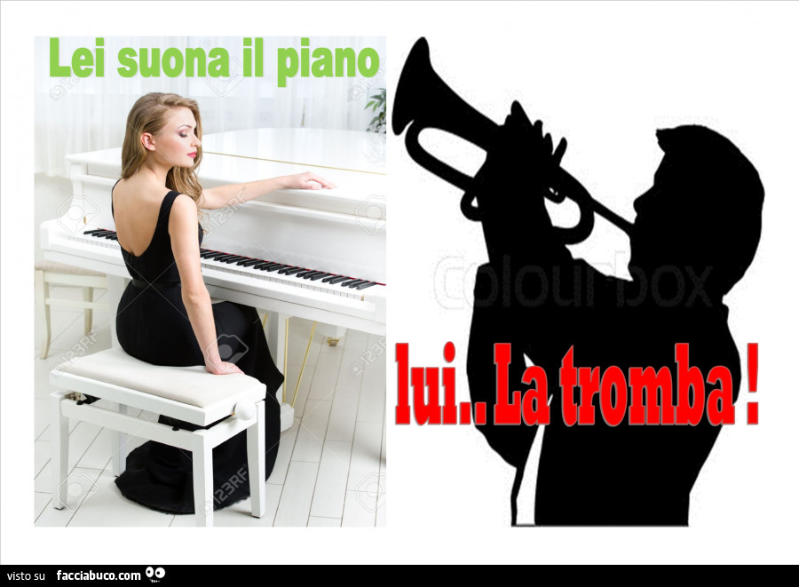 Lei suona il piano, lui la tromba