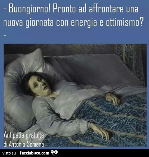 Buongiorno! Pronto ad affrontare una nuova giornata con energia e ottimismo?