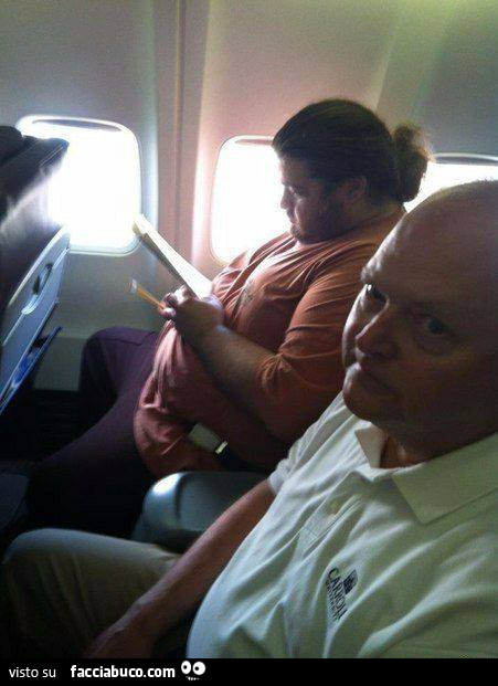 In aereo con Hugo Reyes di Lost
