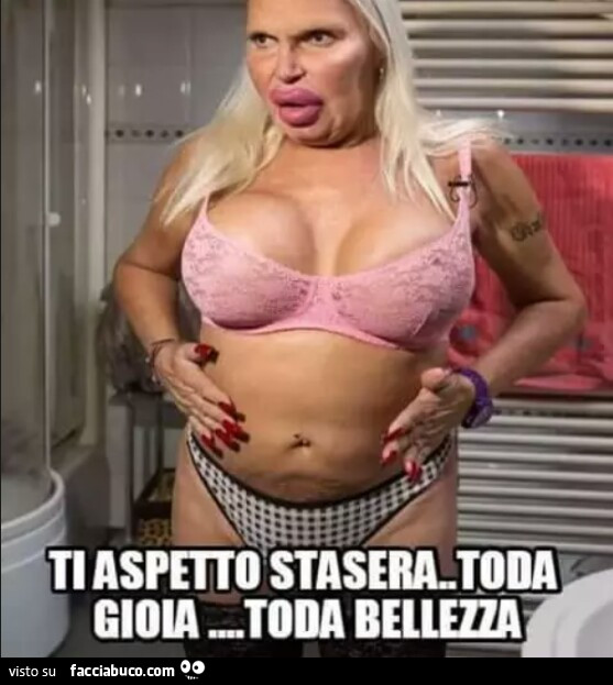 Ti aspetto stasera. Toda gioia… toda bellezza