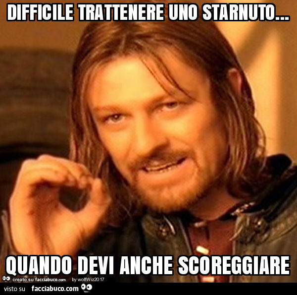 Difficile trattenere uno starnuto… quando devi anche scoreggiare