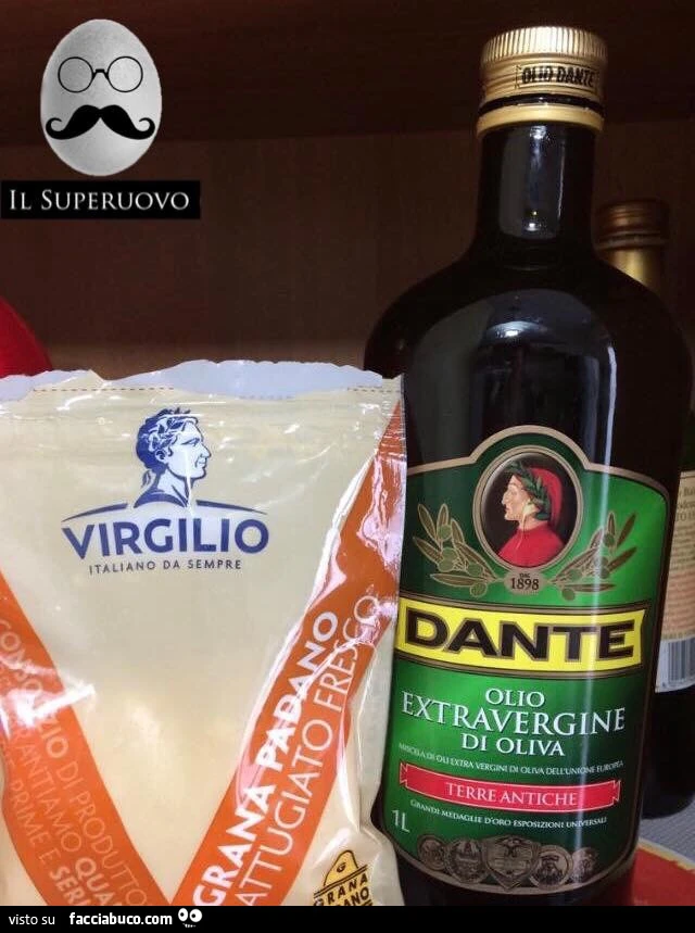 Formaggio Virgilio. Olio Dante