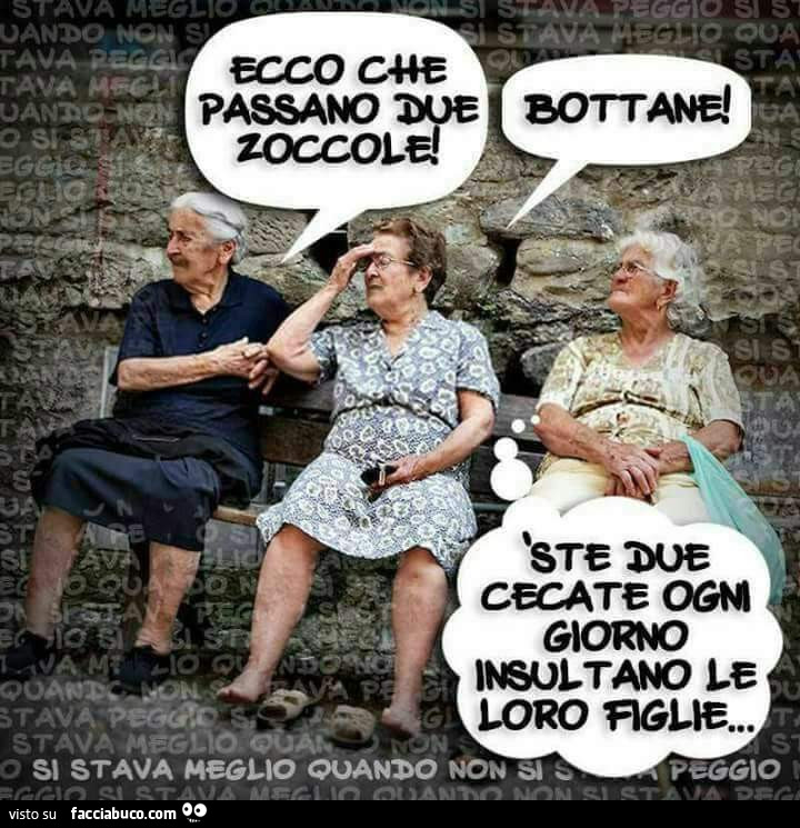 Ecco che passano due zoccole. Bottane! Ste due cecate ogni giorno insultano le loro figlie