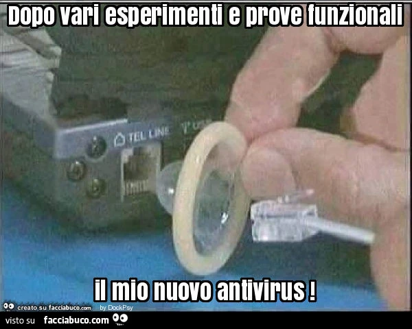Dopo vari esperimenti e prove funzionali il mio nuovo antivirus