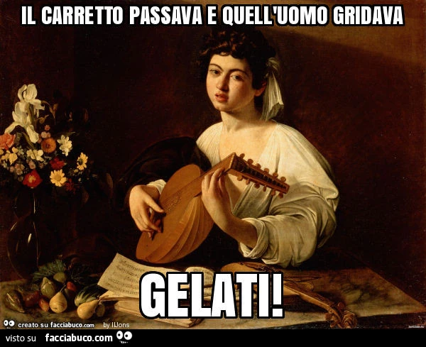 Il carretto passava e quell'uomo gridava gelati