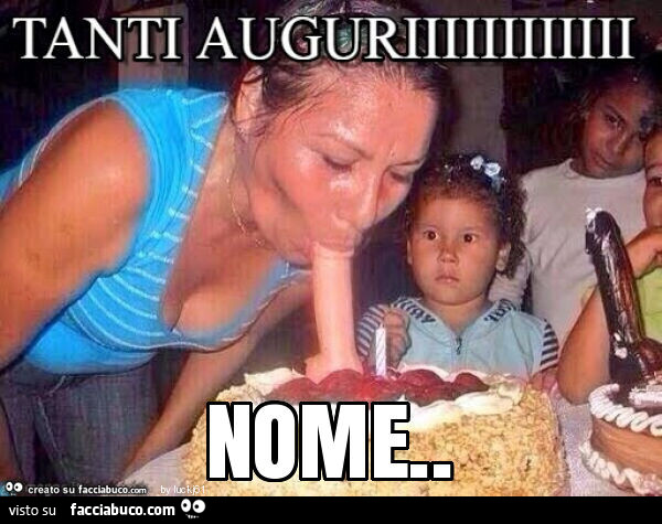 Tanti auguri Nome. Torta pompino