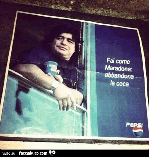 Fai come Maradona: abbandona la coca