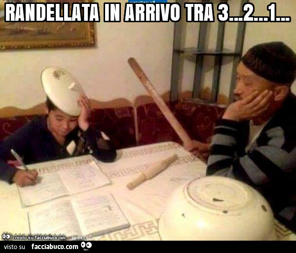 Randellata in arrivo tra 3… 2… 1