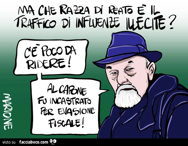 Ma che razza di reato è il traffico di influenze illecite? C'è poco da ridere, Al Capone fu incastrato per evasione fiscale