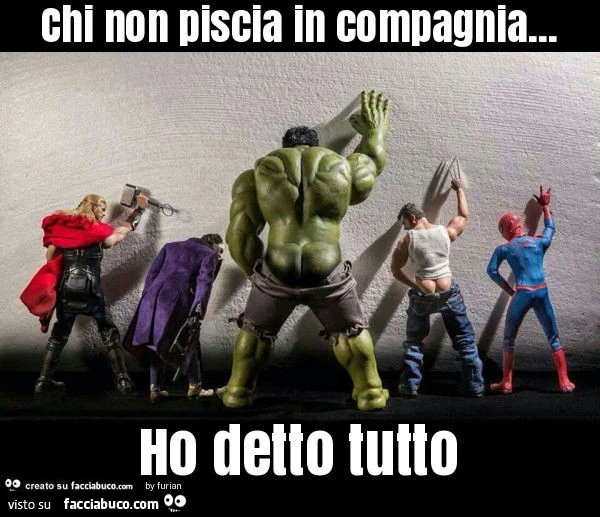 Chi non piscia in compagnia&hellip; ho detto tutto