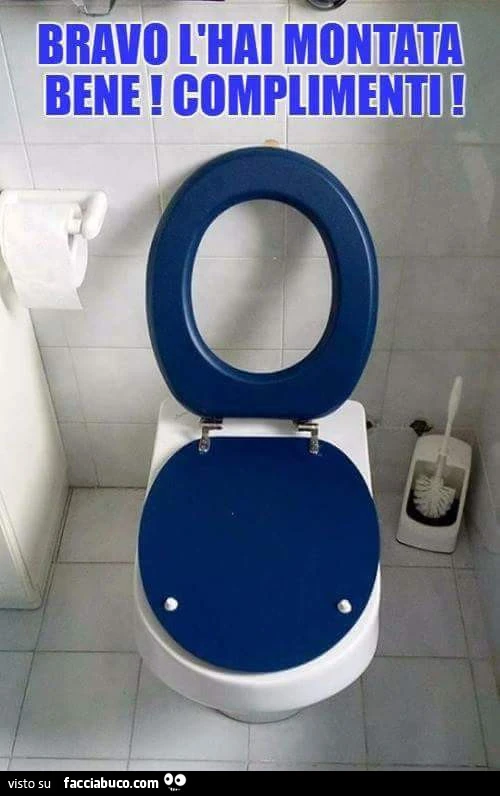Bravo l'hai montata bene! Complimenti