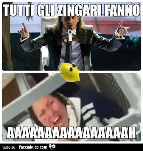 Povia canta tutti gli zingari fanno ahhh