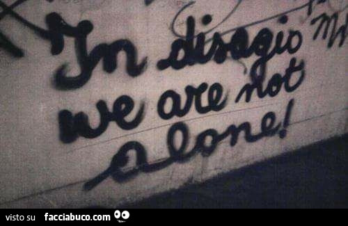 In disagio we are not alone