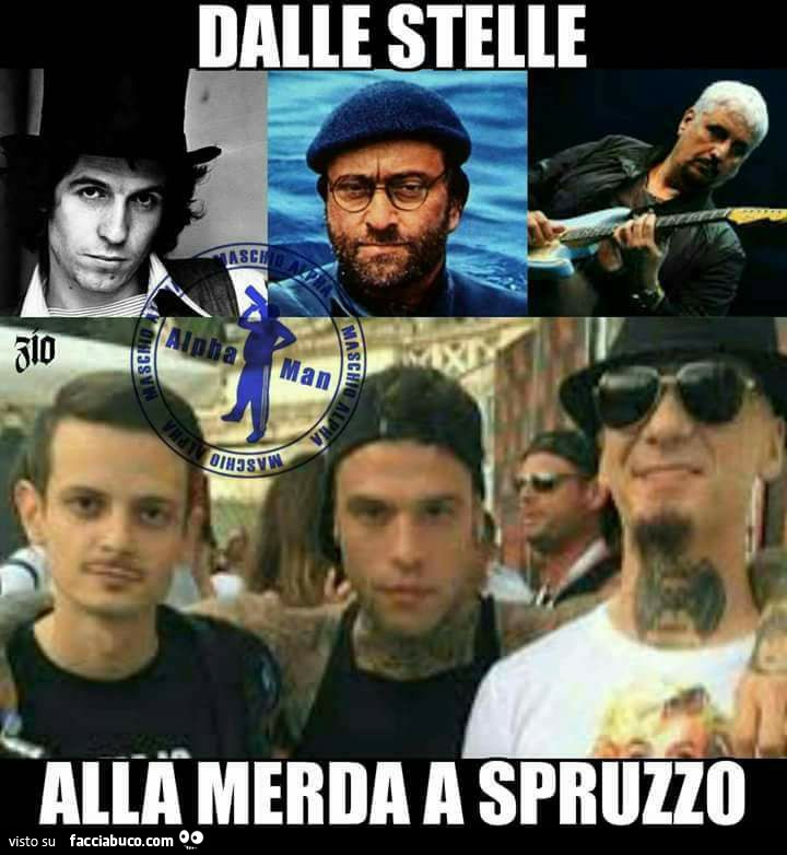 Dalle stelle alla merda a spruzzo