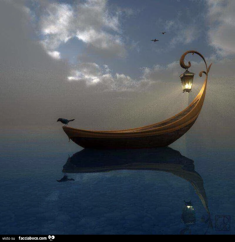 Gondola con lampione