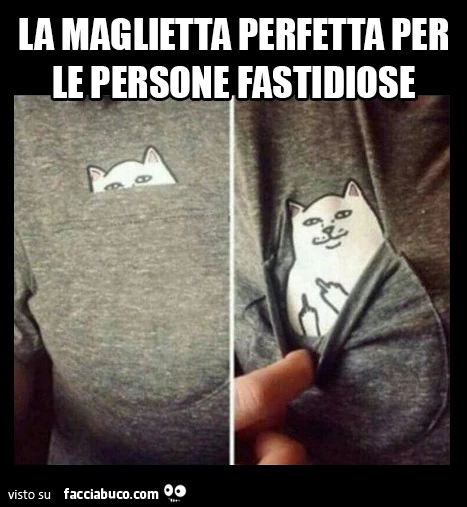 La maglietta perfetta per le persone fastidiose