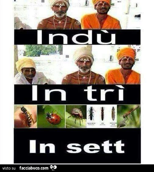 Indù, in trì, in sett
