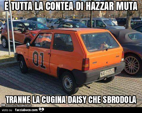E tutta la contea di hazzar muta tranne la cugina daisy che sbrodola
