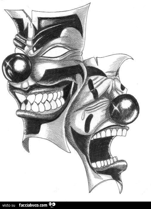 Maschera di gioia e di tristezza