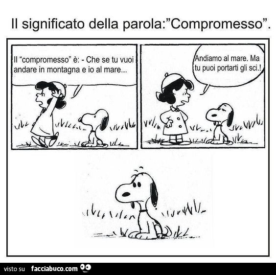 Il significato della parola compromesso