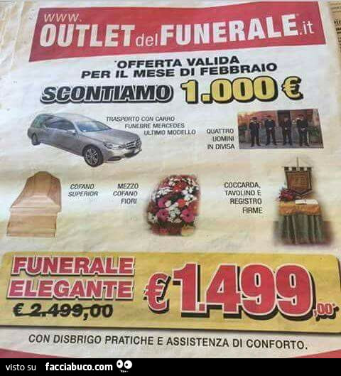 Outlet del funerale